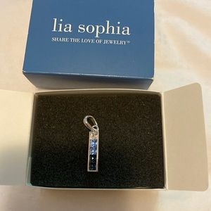Silver and blue pendant